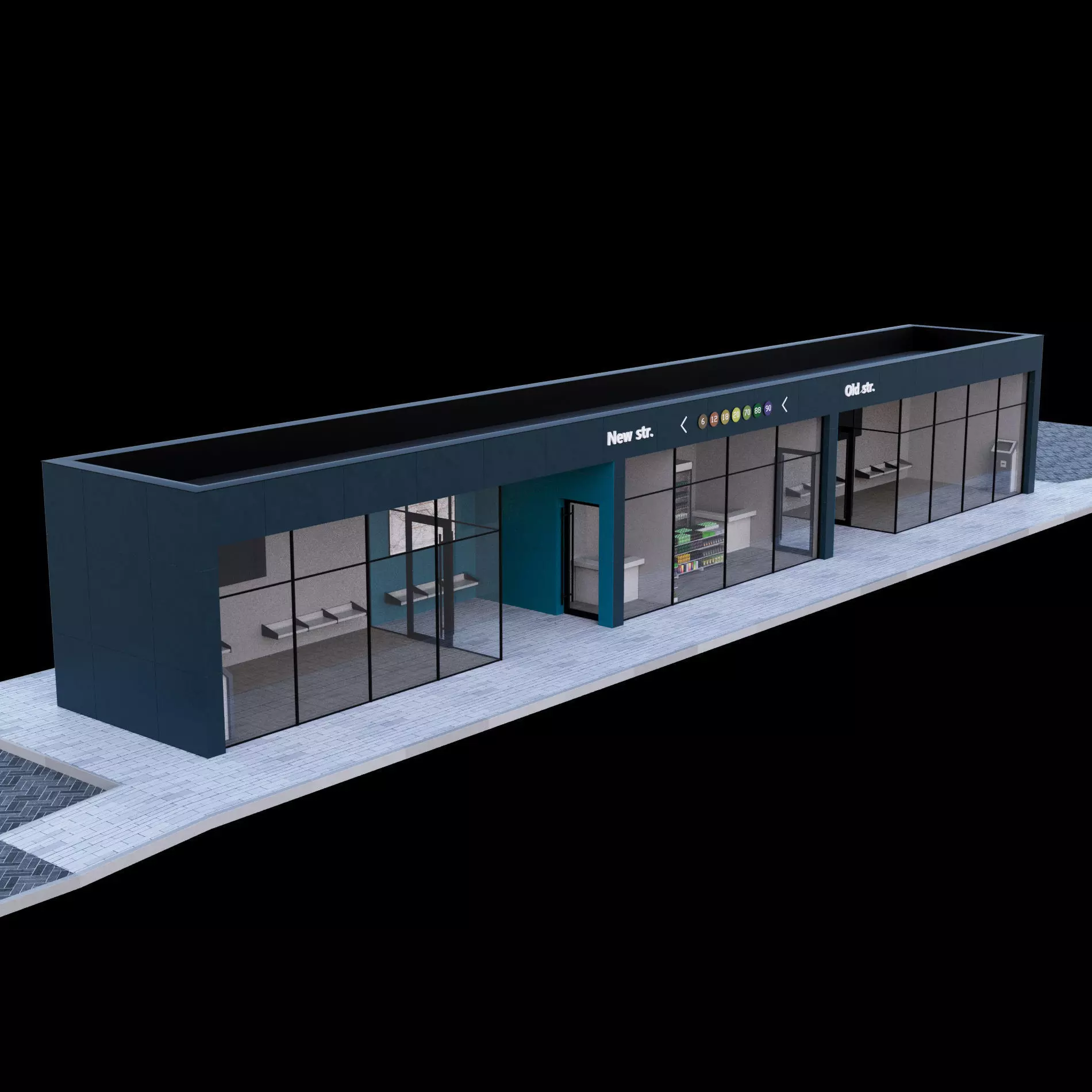 Bus station 3D model_3