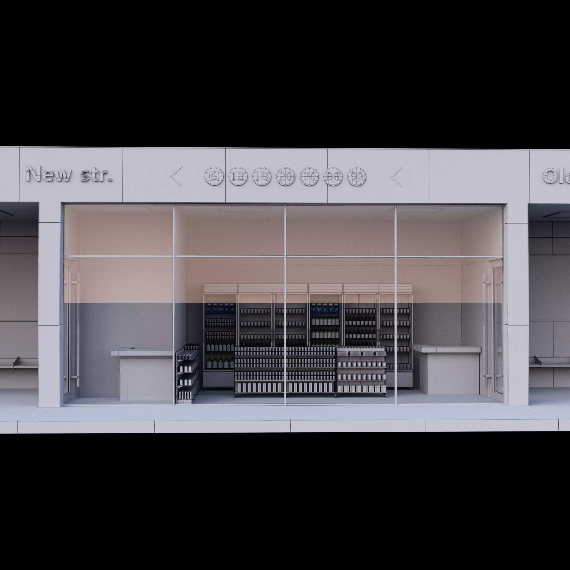 Bus station 3D model_10