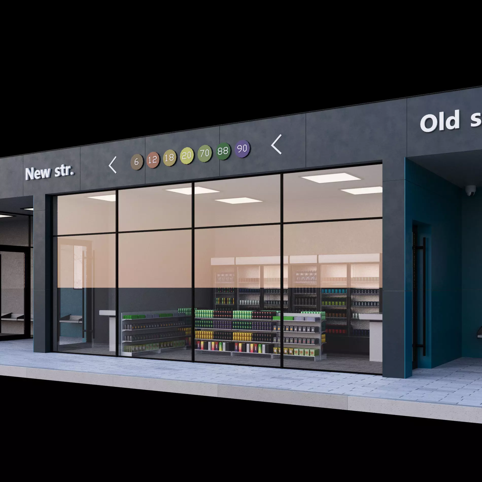 Bus station 3D model_13