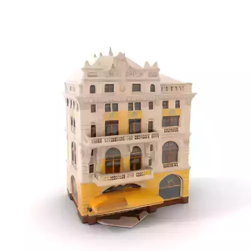 Ornate Historical Building model pack Low-poly 3D model