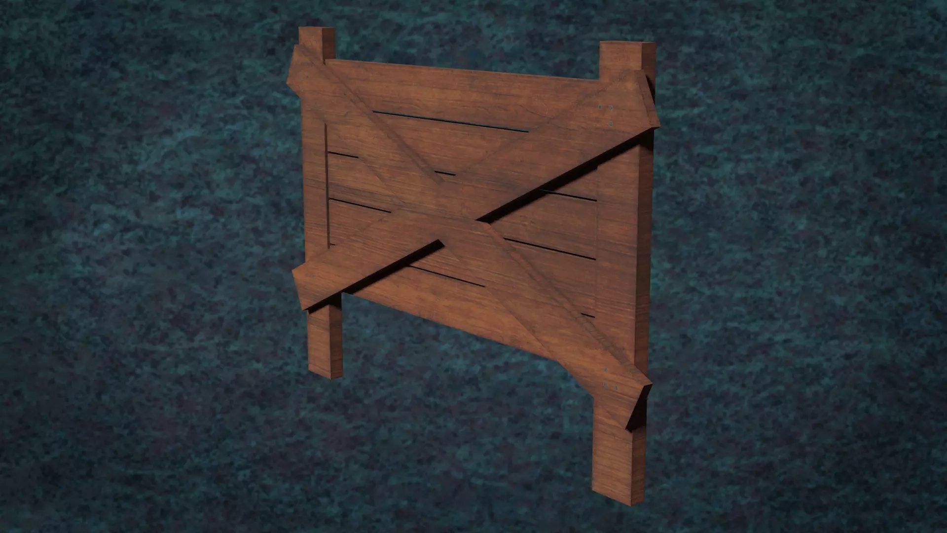 Barricades Defences Series Wall Wooden Line N1-6 G1 3D model_5