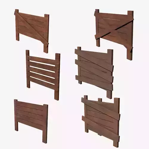 Barricades Defences Series Wall Wooden Line N1-6 G1 