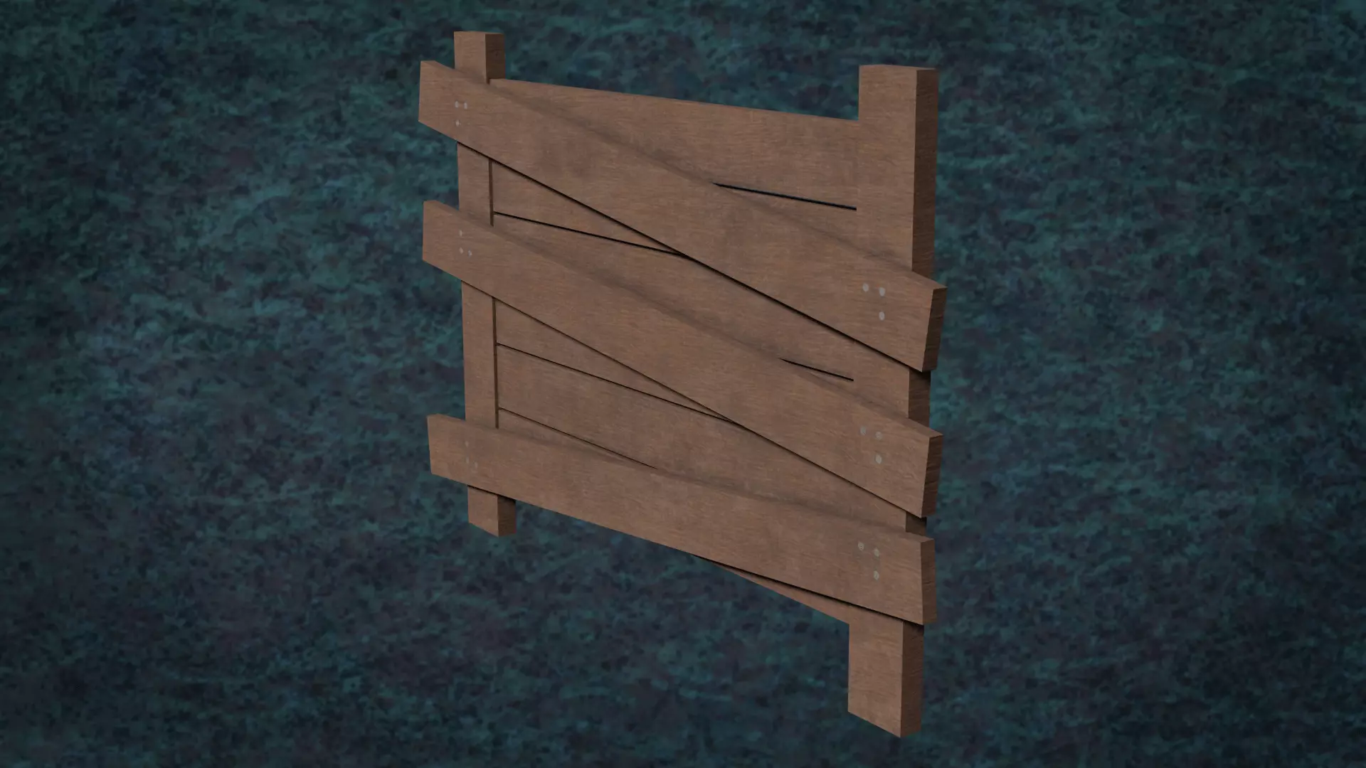 Barricades Defences Series Wall Wooden Line N1-6 G1 3D model_6