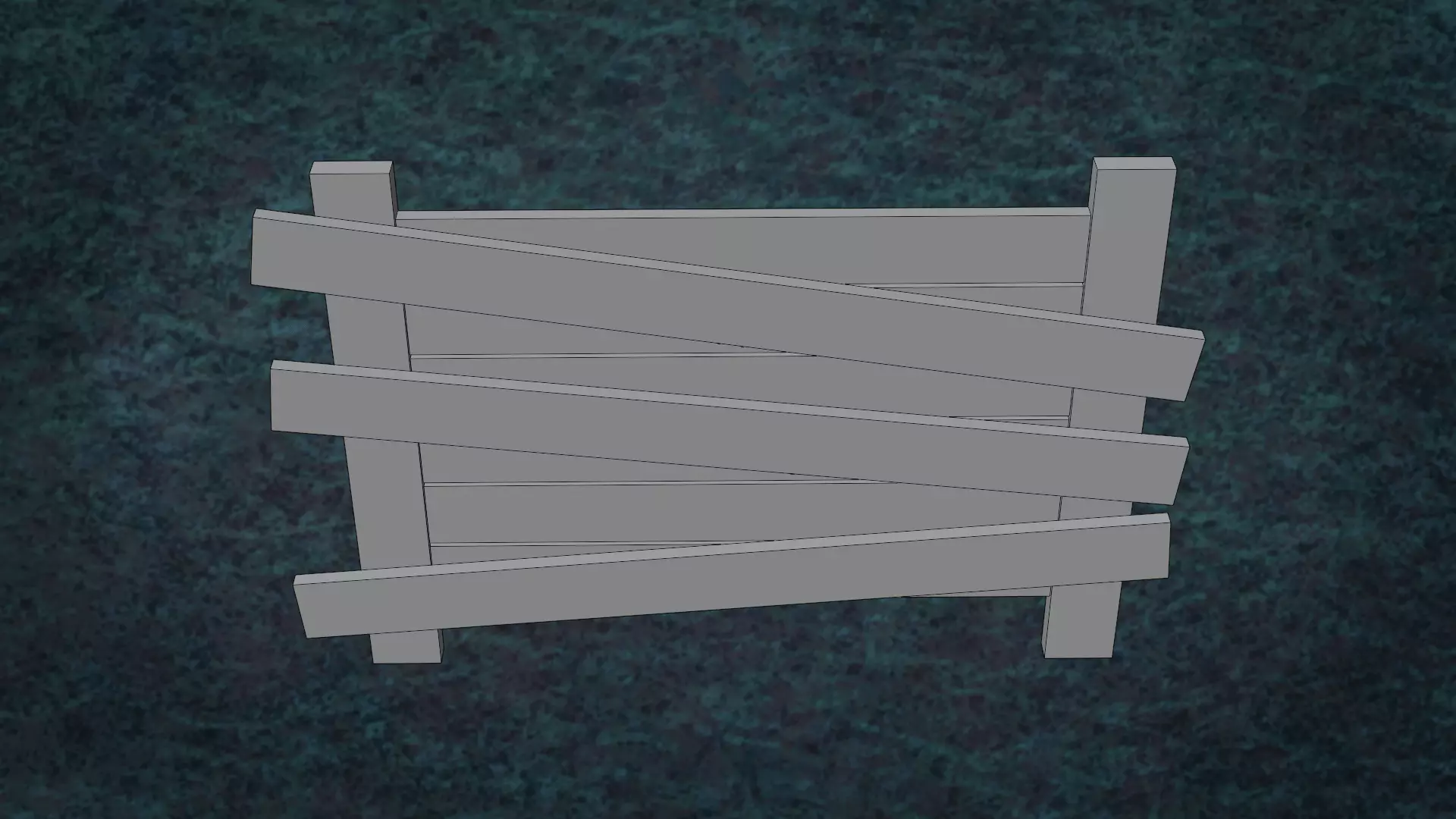 Barricades Defences Series Wall Wooden Line N1-6 G1 3D model_27