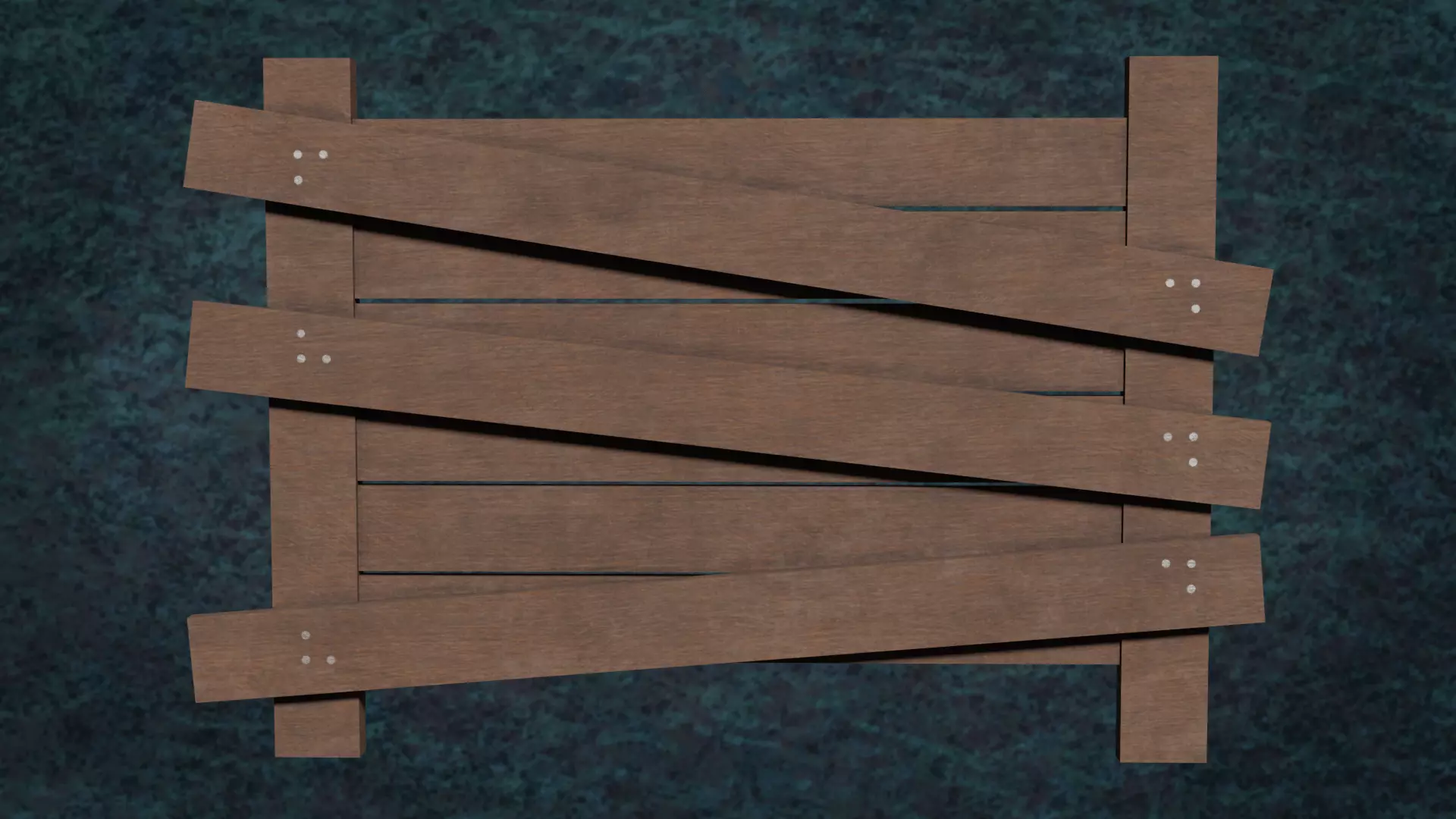 Barricades Defences Series Wall Wooden Line N1-6 G1 3D model_3