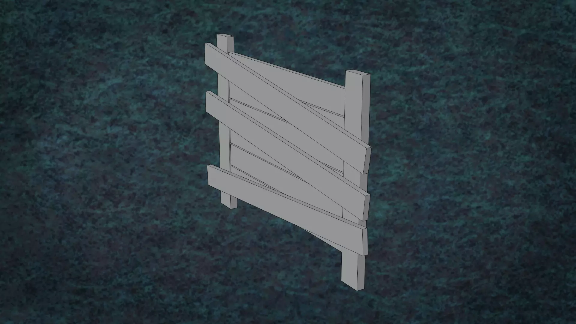 Barricades Defences Series Wall Wooden Line N1-6 G1 3D model_21