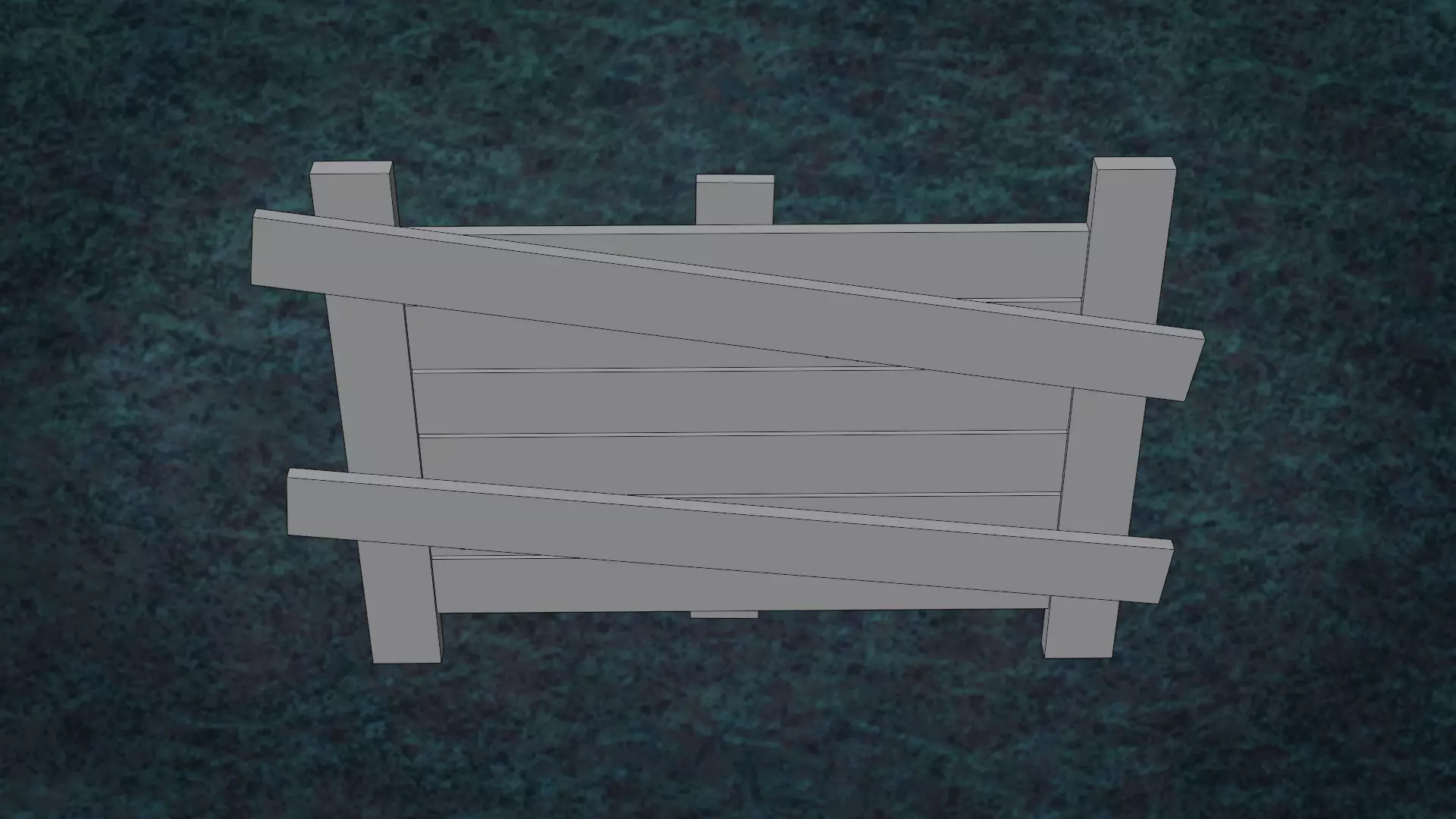 Barricades Defences Series Wall Wooden Line N1-6 G1 3D model_28