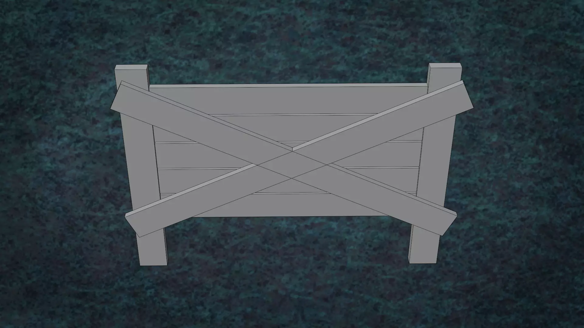 Barricades Defences Series Wall Wooden Line N1-6 G1 3D model_26