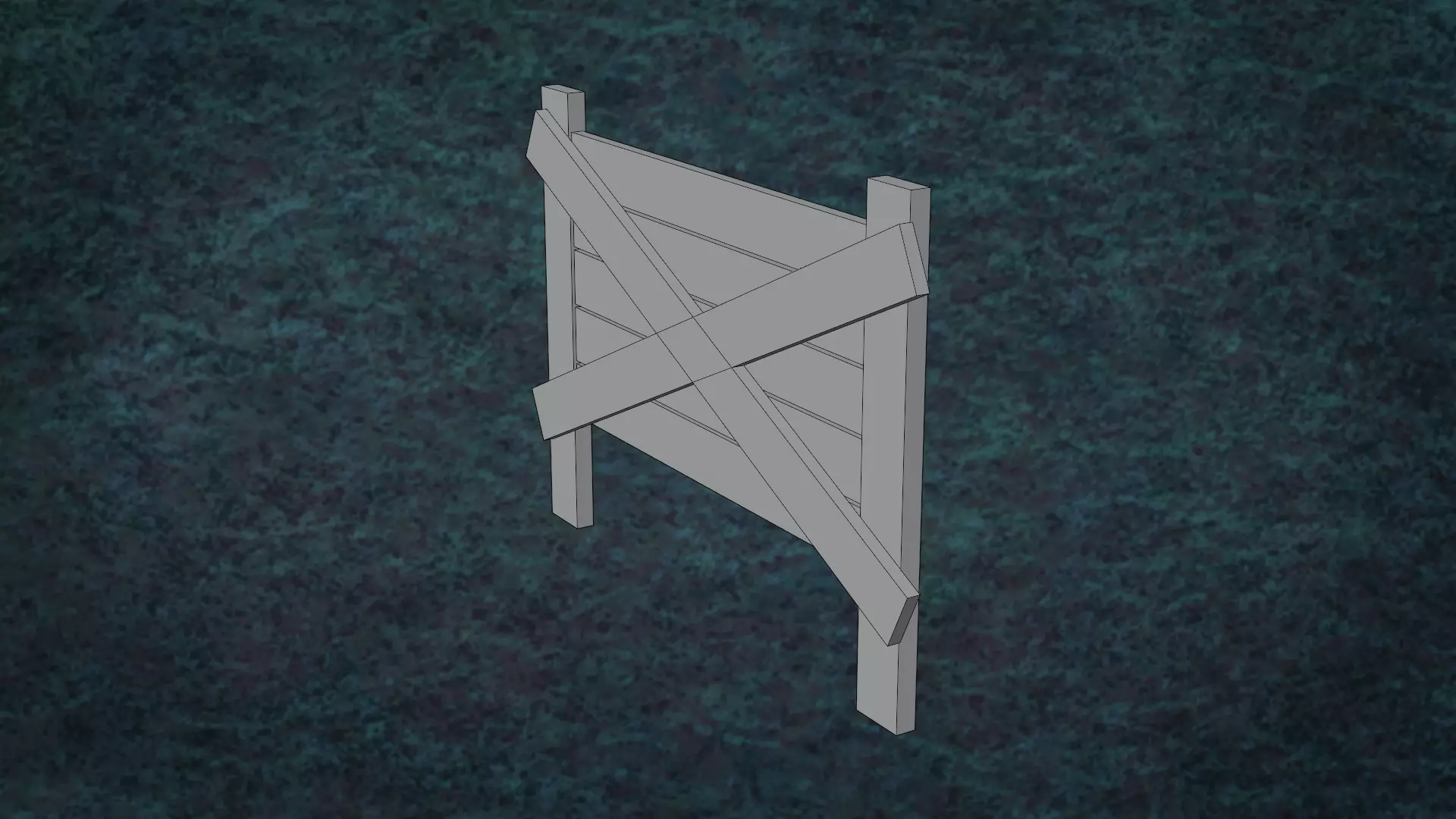 Barricades Defences Series Wall Wooden Line N1-6 G1 3D model_20