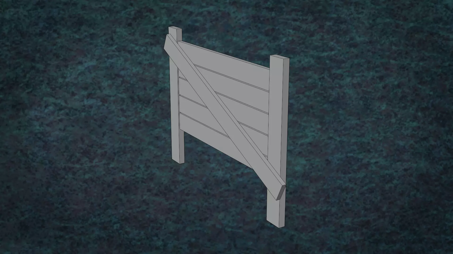 Barricades Defences Series Wall Wooden Line N1-6 G1 3D model_31