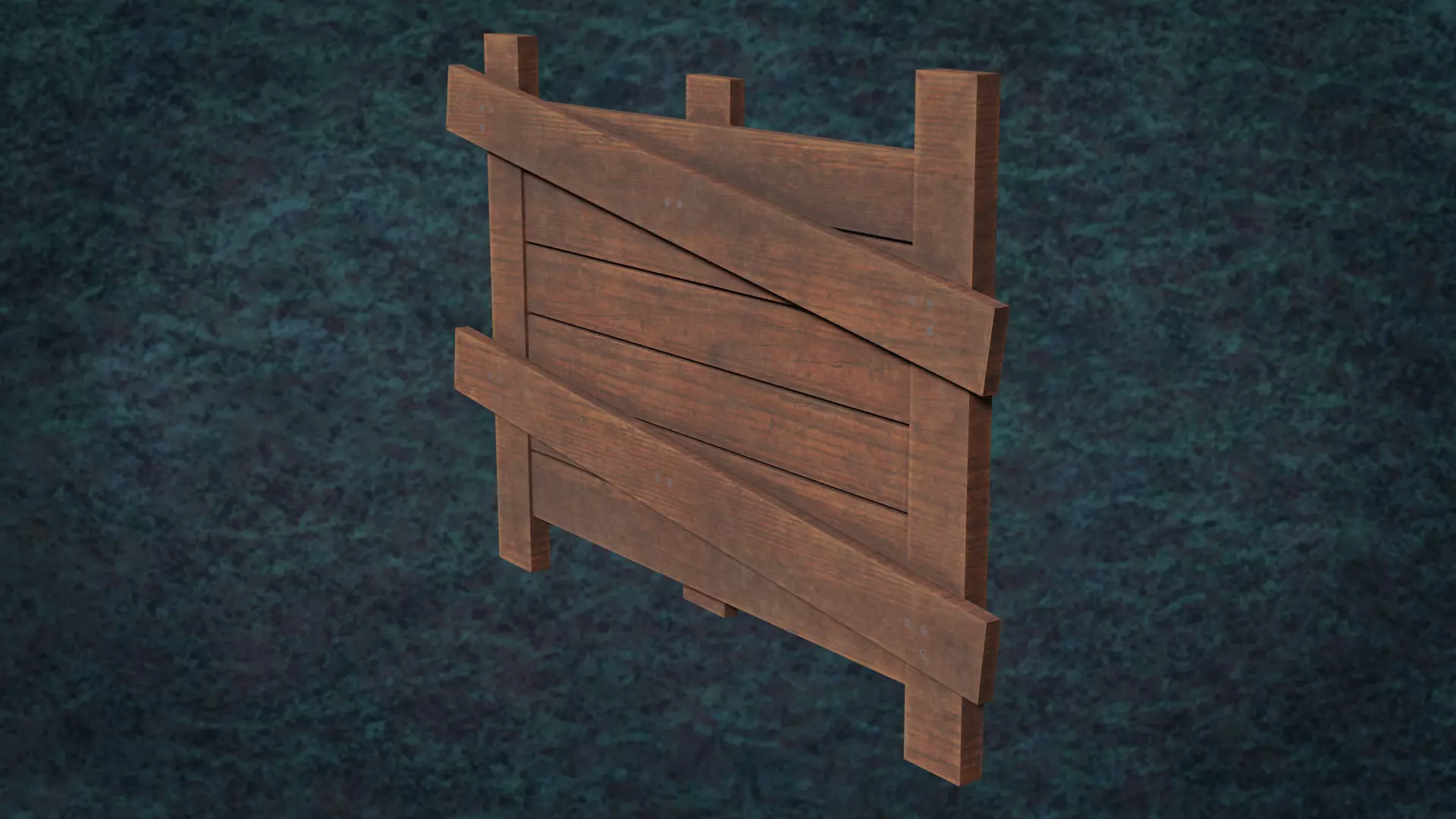 Barricades Defences Series Wall Wooden Line N1-6 G1 3D model_7