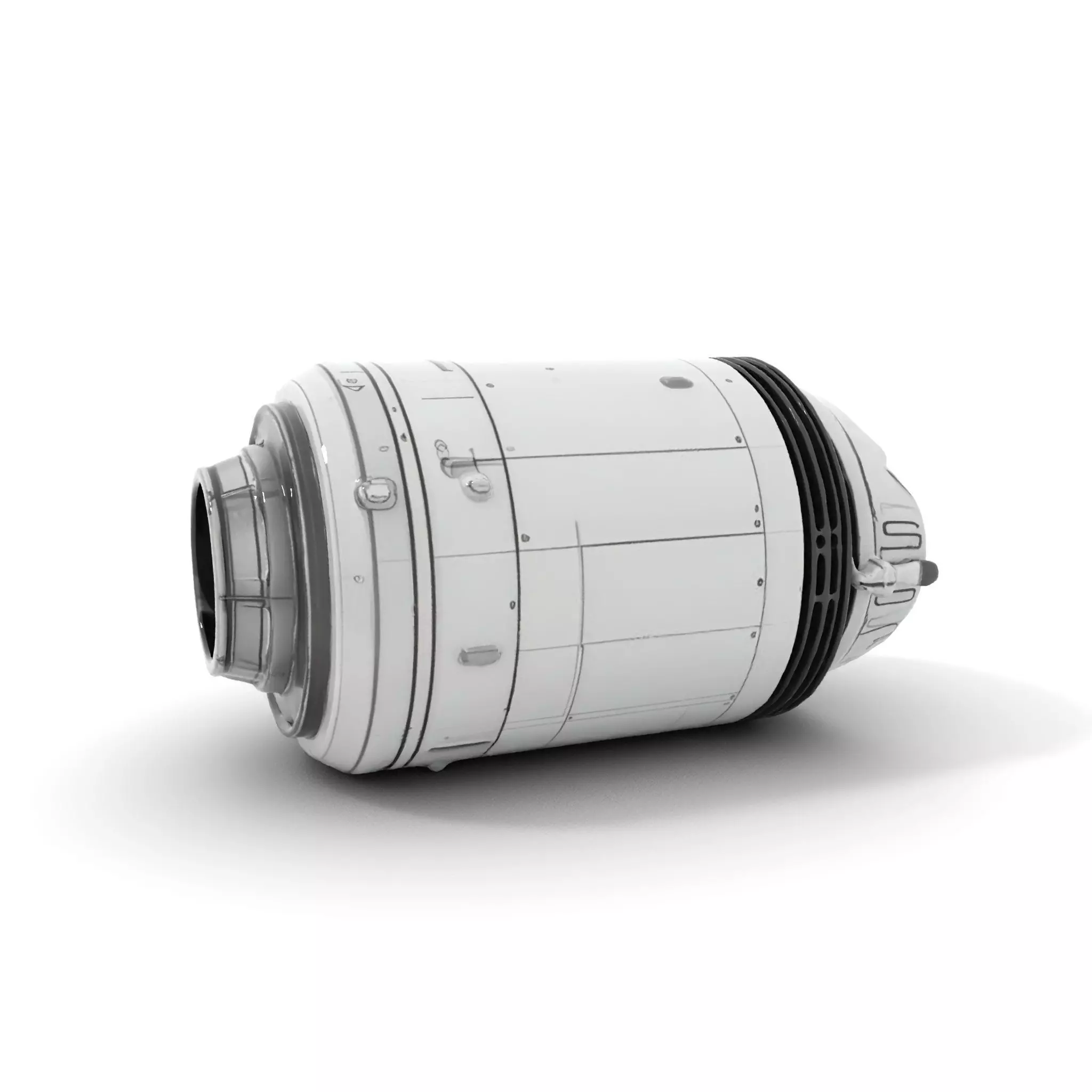 Sleek White Rocket model pack Low-poly 3D model_0