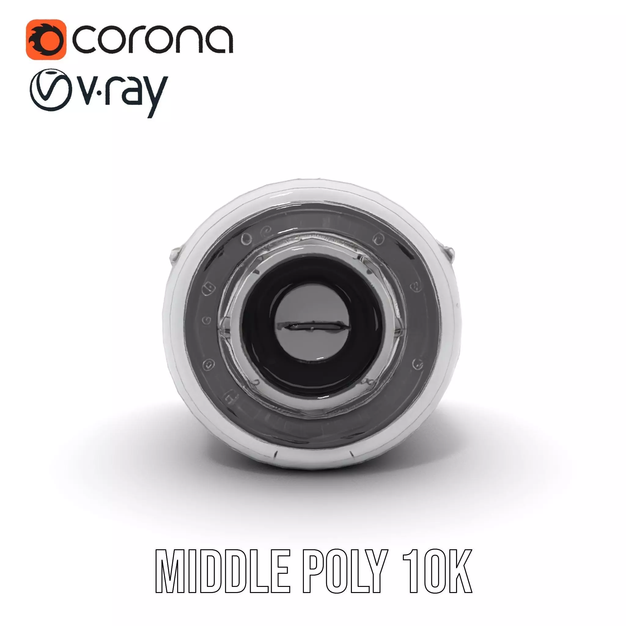 Sleek White Rocket model pack Low-poly 3D model_22