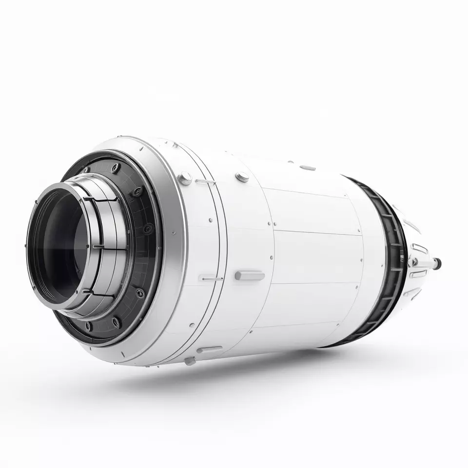 Sleek White Rocket model pack Low-poly 3D model_3