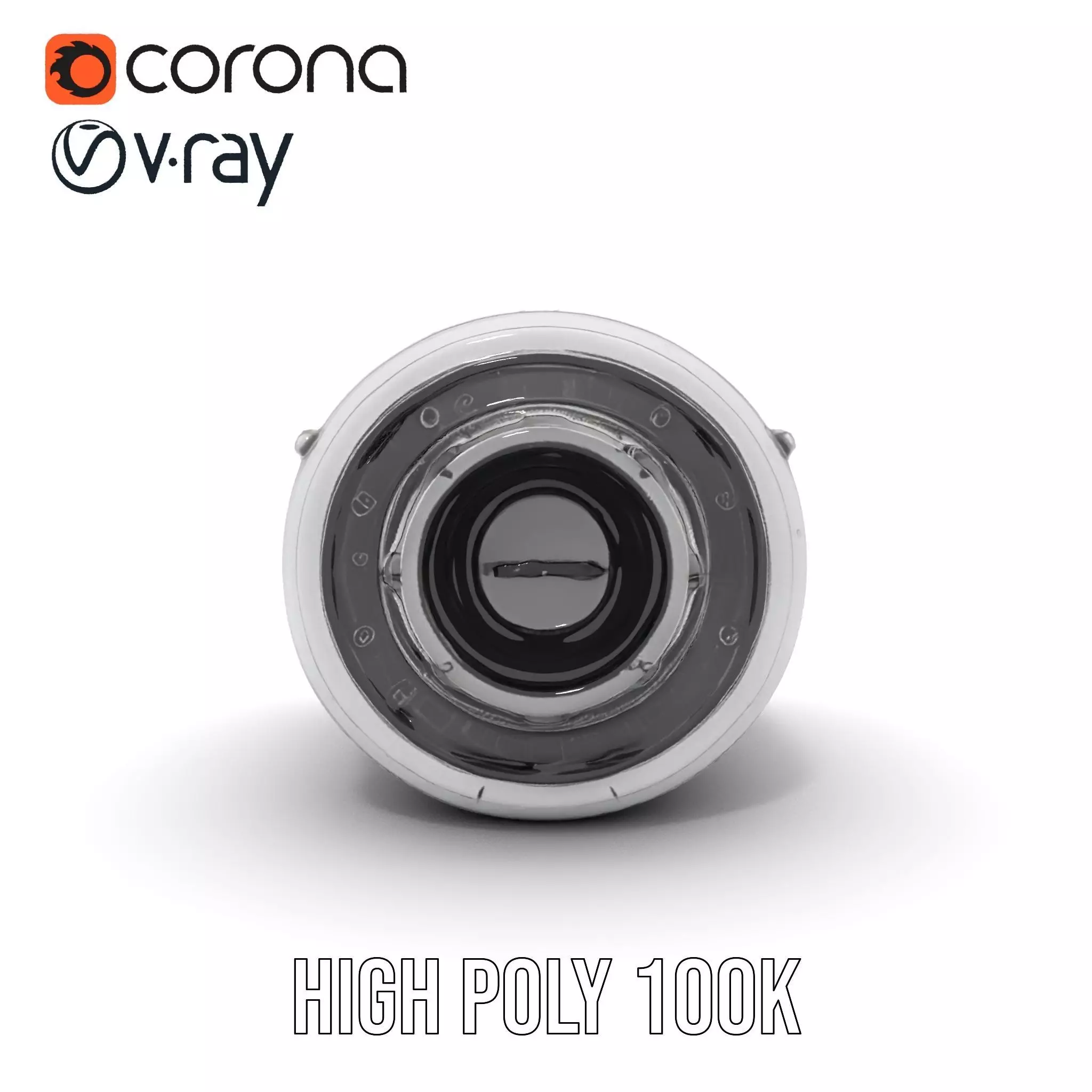 Sleek White Rocket model pack Low-poly 3D model_34