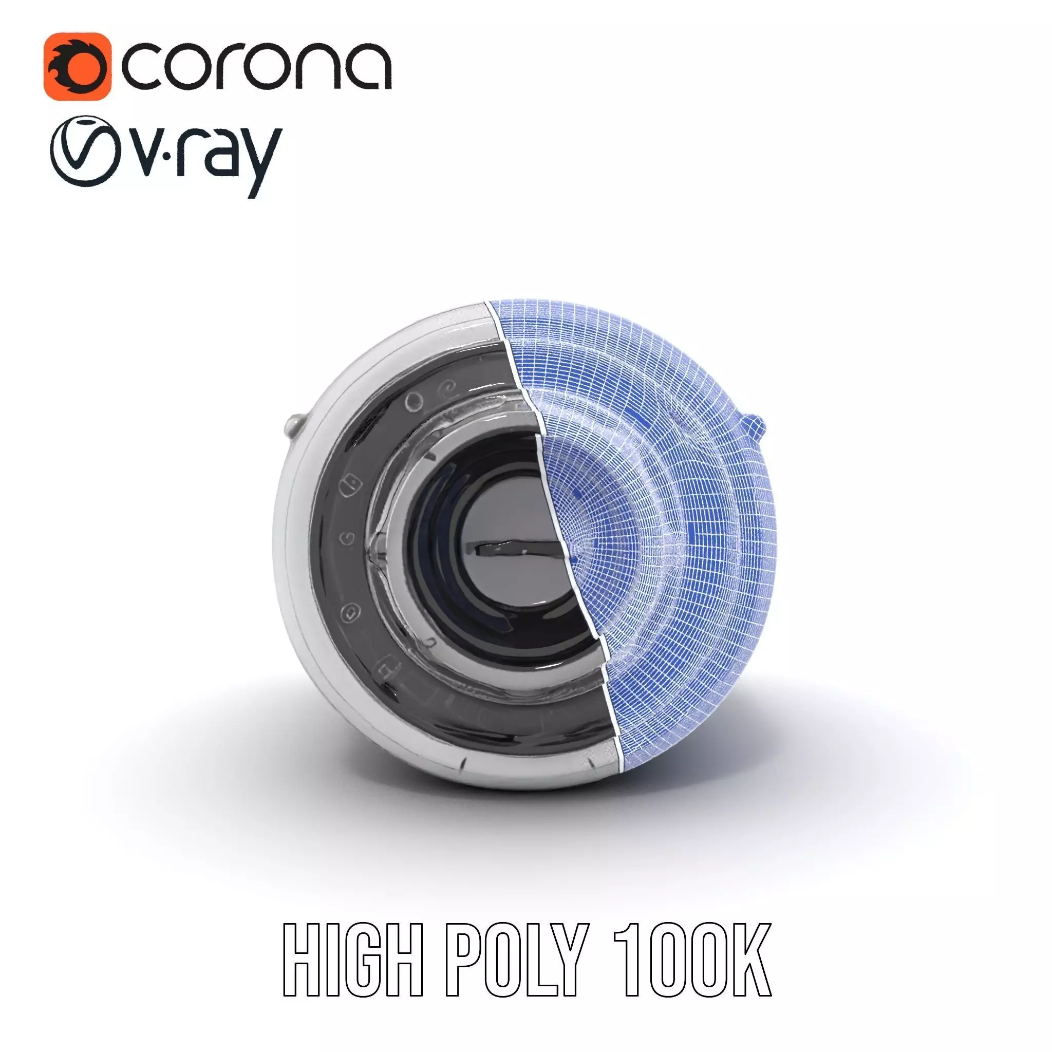 Sleek White Rocket model pack Low-poly 3D model_35