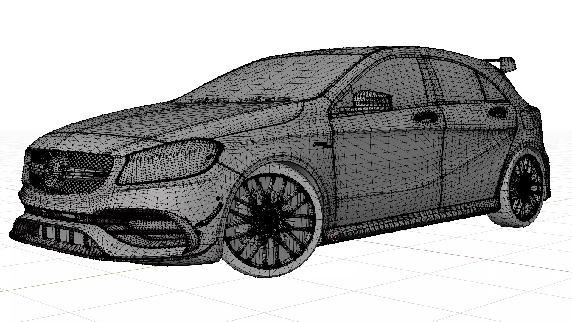Mercedes Benz A45 AMG 3D print model