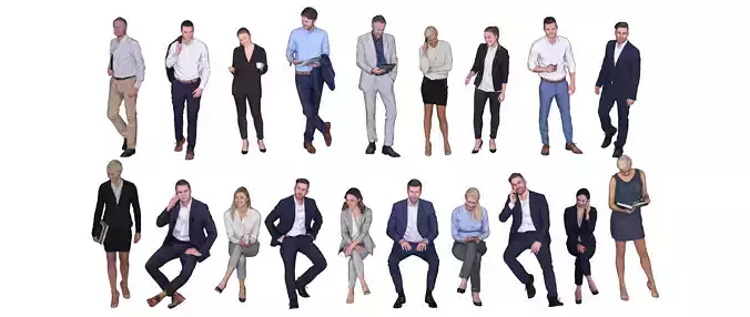 3D business character model