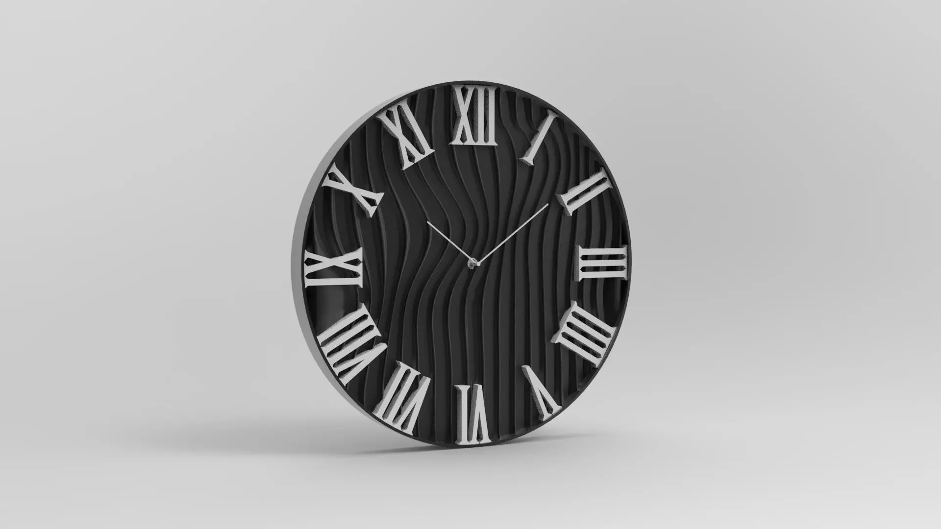 Wall clock 60 cm wind model 3D print model_0