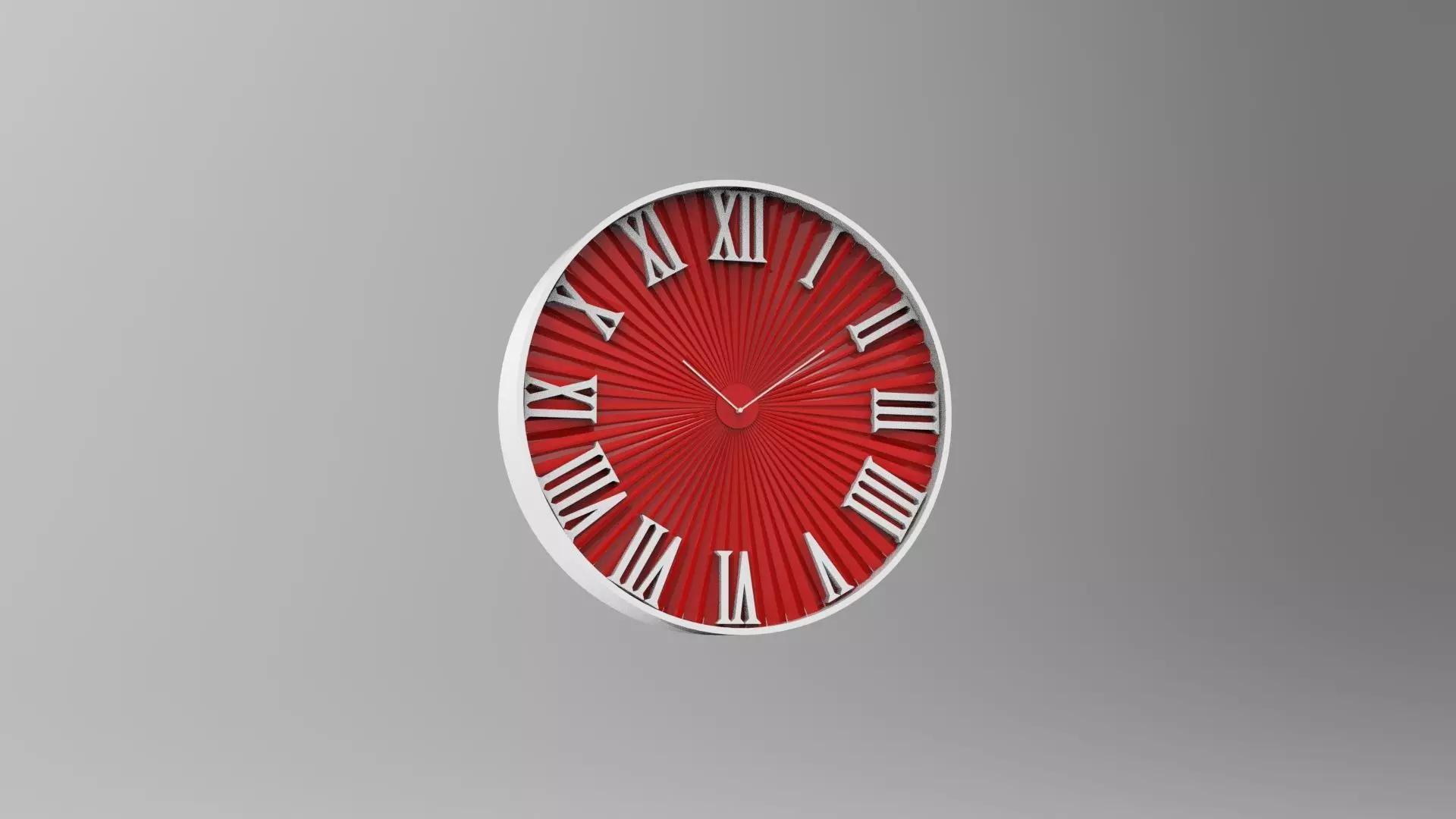 Wall clock 20 cm sun model 3D print model_0