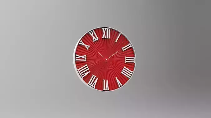 Wall clock 60 cm sun model