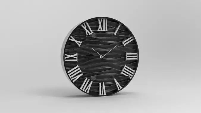 20 cm wall clock wave model