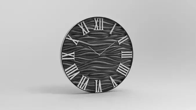 60 cm wall clock wave model