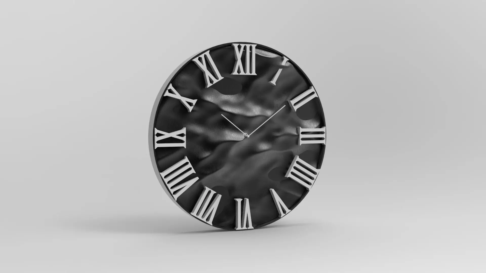 60 cm wall clock ocean model 3D print model_0