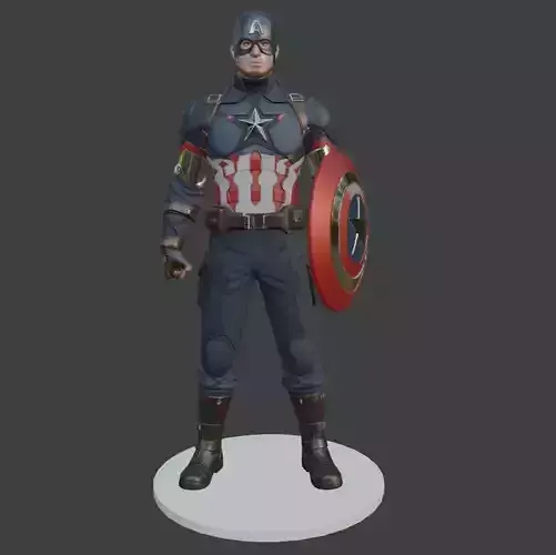 Captain America 3D Model 3D Printing