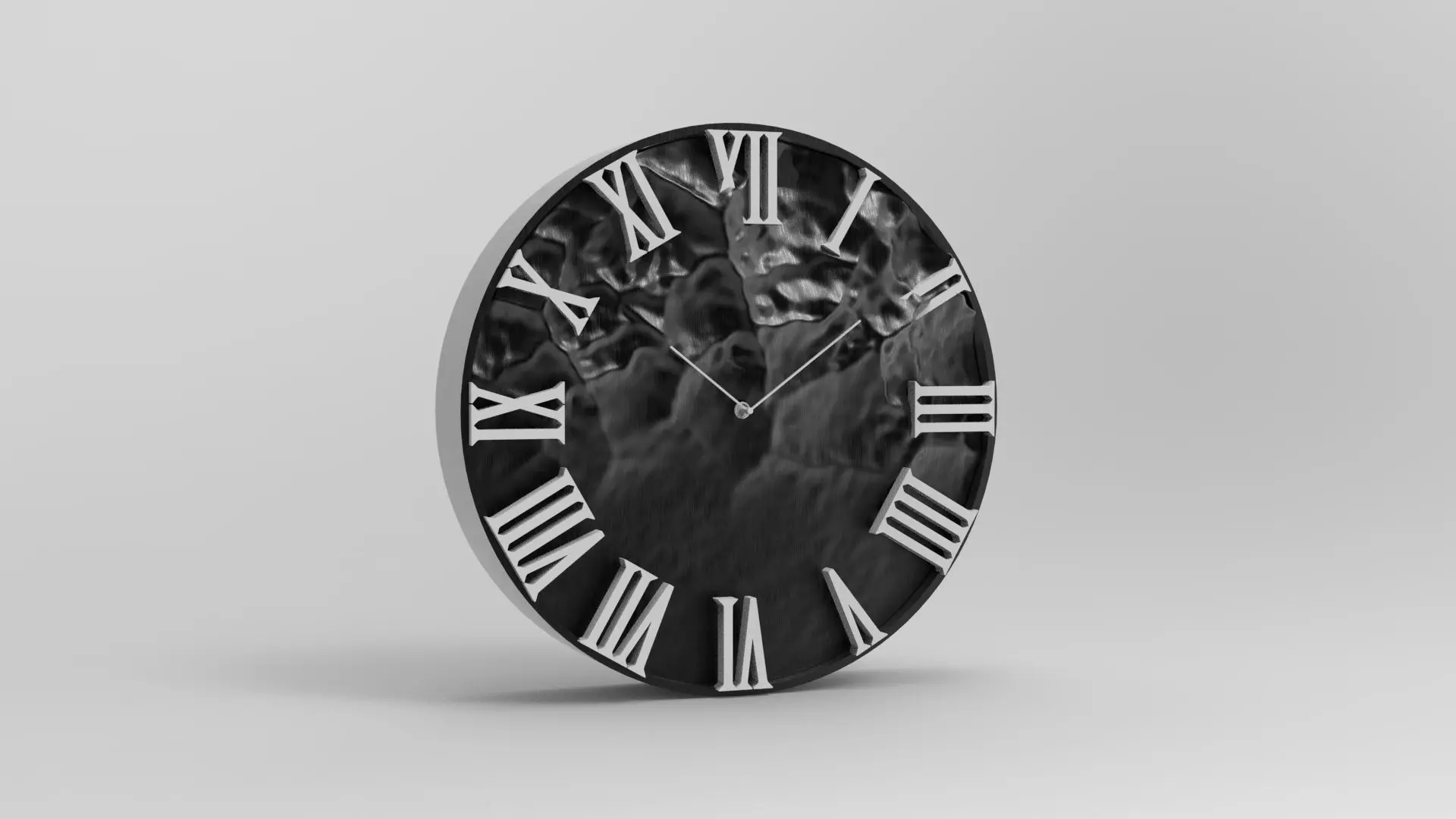 20 cm stone wall clock 3D print model