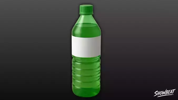 Green Plastic Bottle