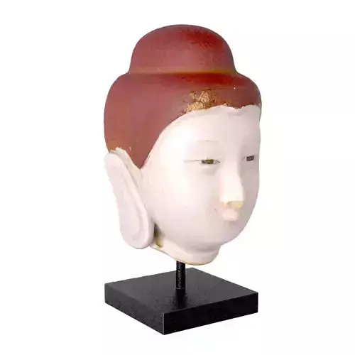 Antique marble Buddha head