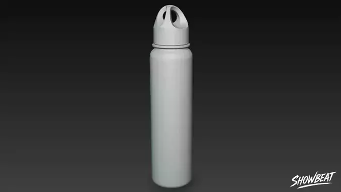 Stainless Steel Water Bottle Low-poly 3D model 7