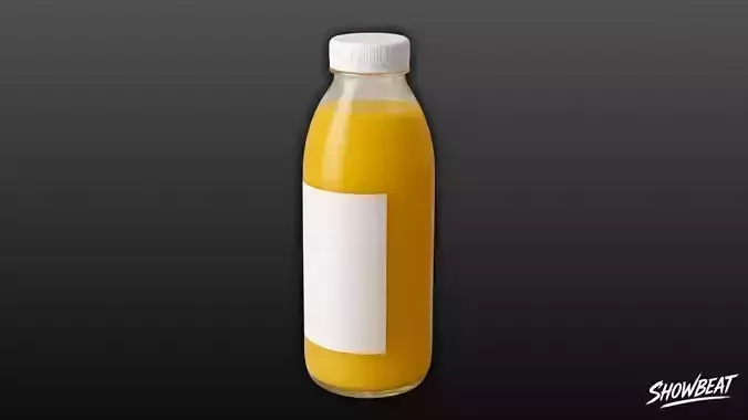 Yellow Juice Bottle