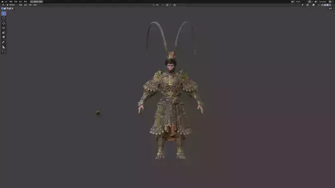 Sun Wukong 3D Character - PBR Chinese Monkey King Warrior