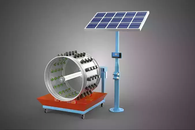 SOLAR PANEL IOT WHEEL ROTARY HYDROPONIC GARDEN PLANT FARM SYSTEM
