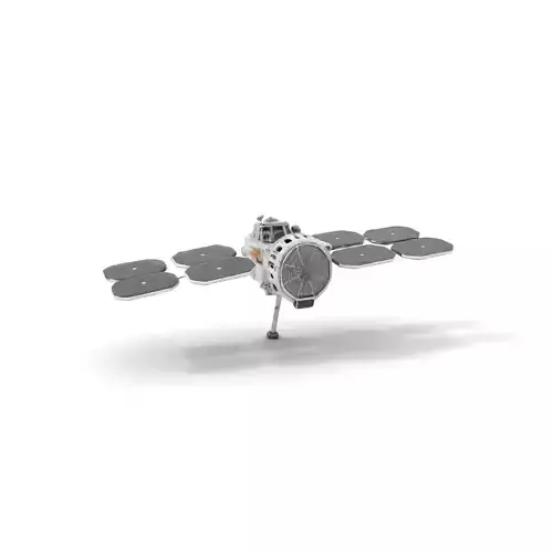 Hexagonal Solar Satellite model pack Low-poly 3D model