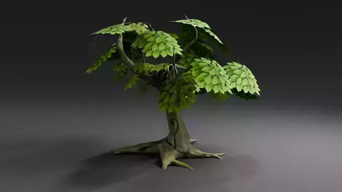Tree Medium Stylized Realistic  Game Ready
