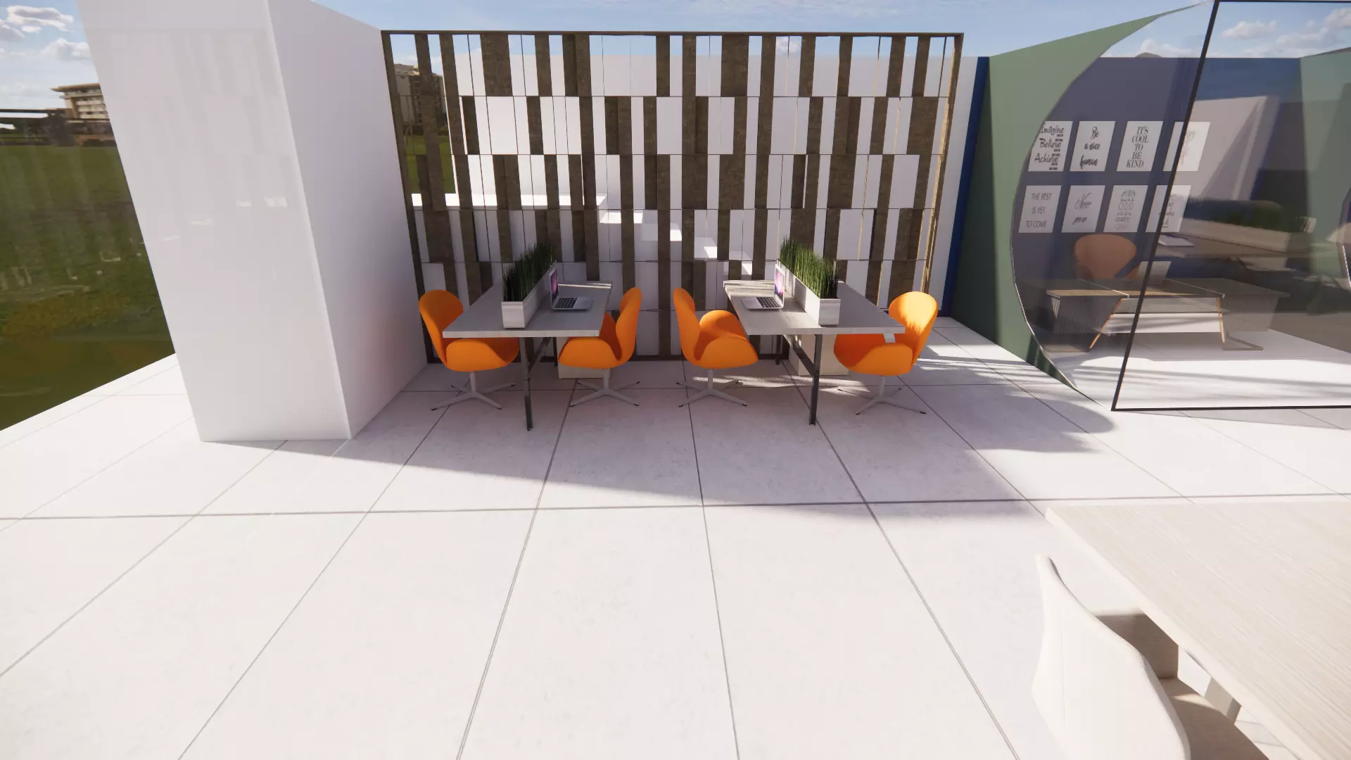 modern office interior design- 3D model_5