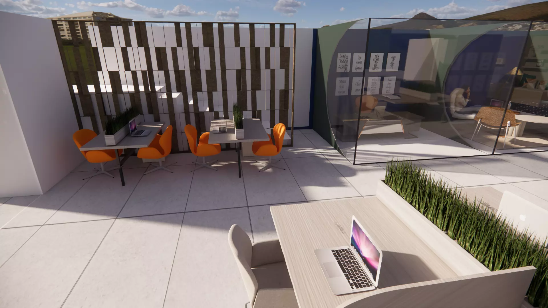 modern office interior design- 3D model_10