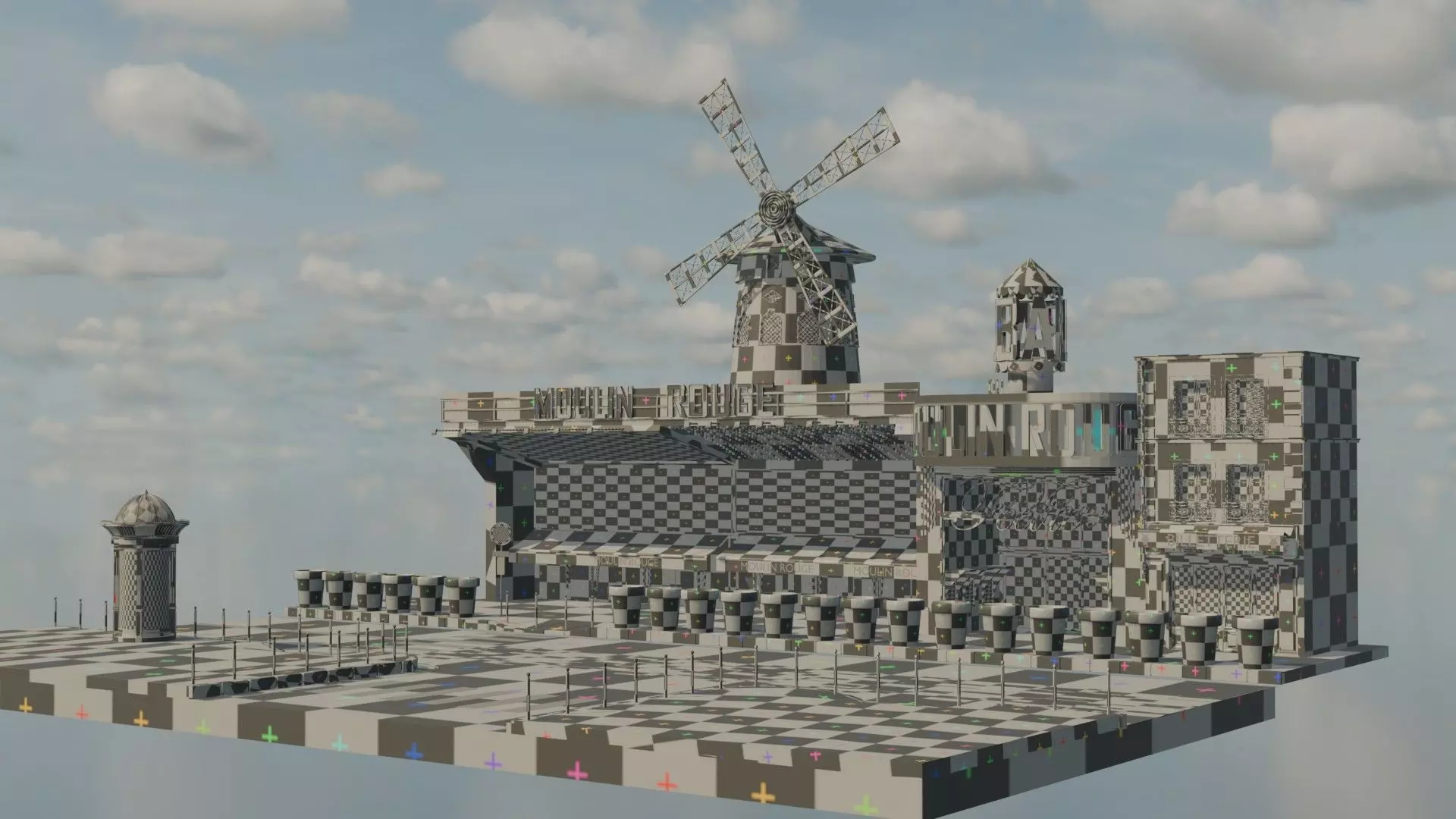 Moulin Rouge Cabaret Low-poly 3D model_23