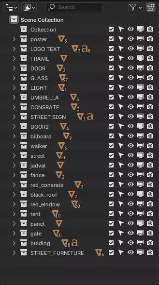 Moulin Rouge Cabaret Low-poly 3D model_13