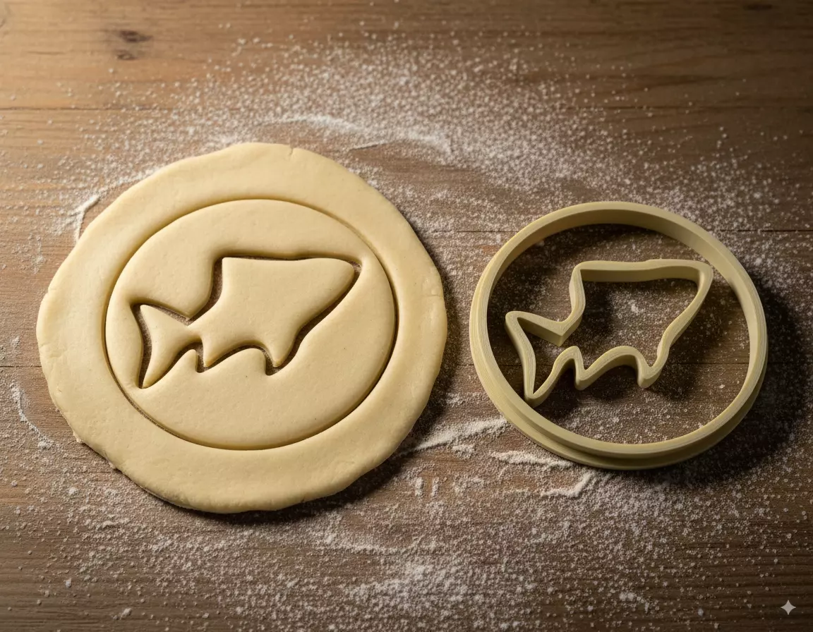 Fish Cookie Cutter 3D model_0