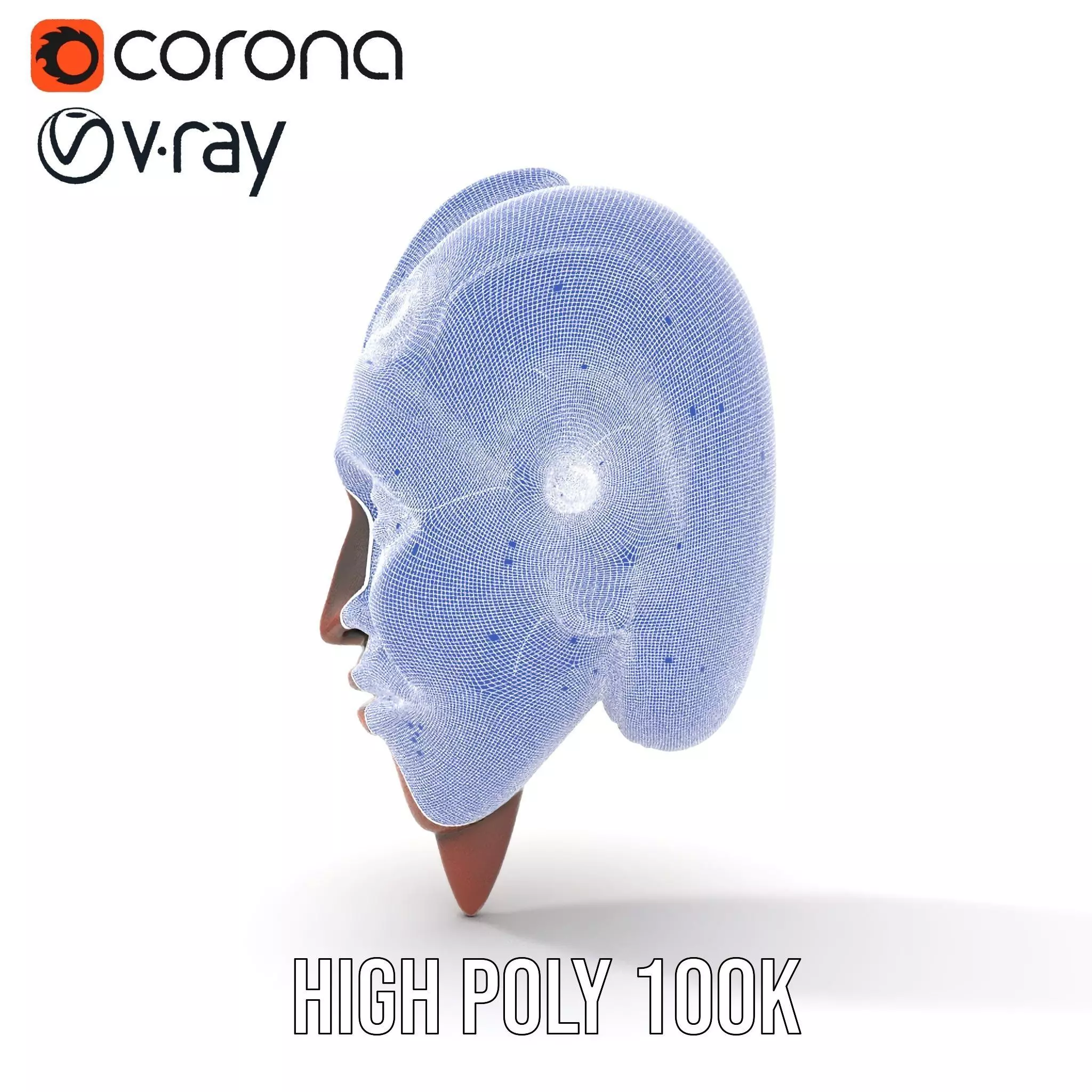 Elegant Tribal Mask model pack Low-poly 3D model_30