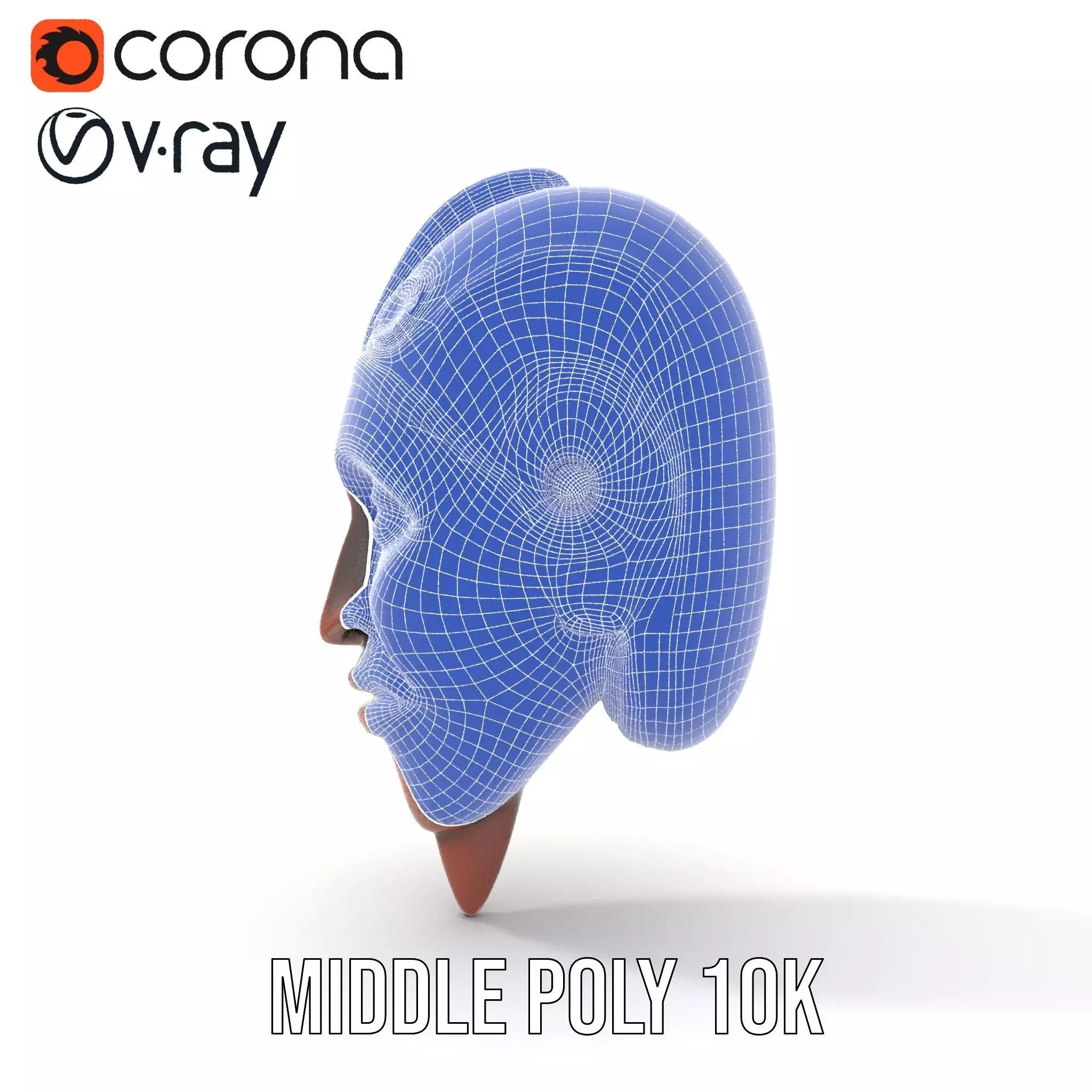 Elegant Tribal Mask model pack Low-poly 3D model_28