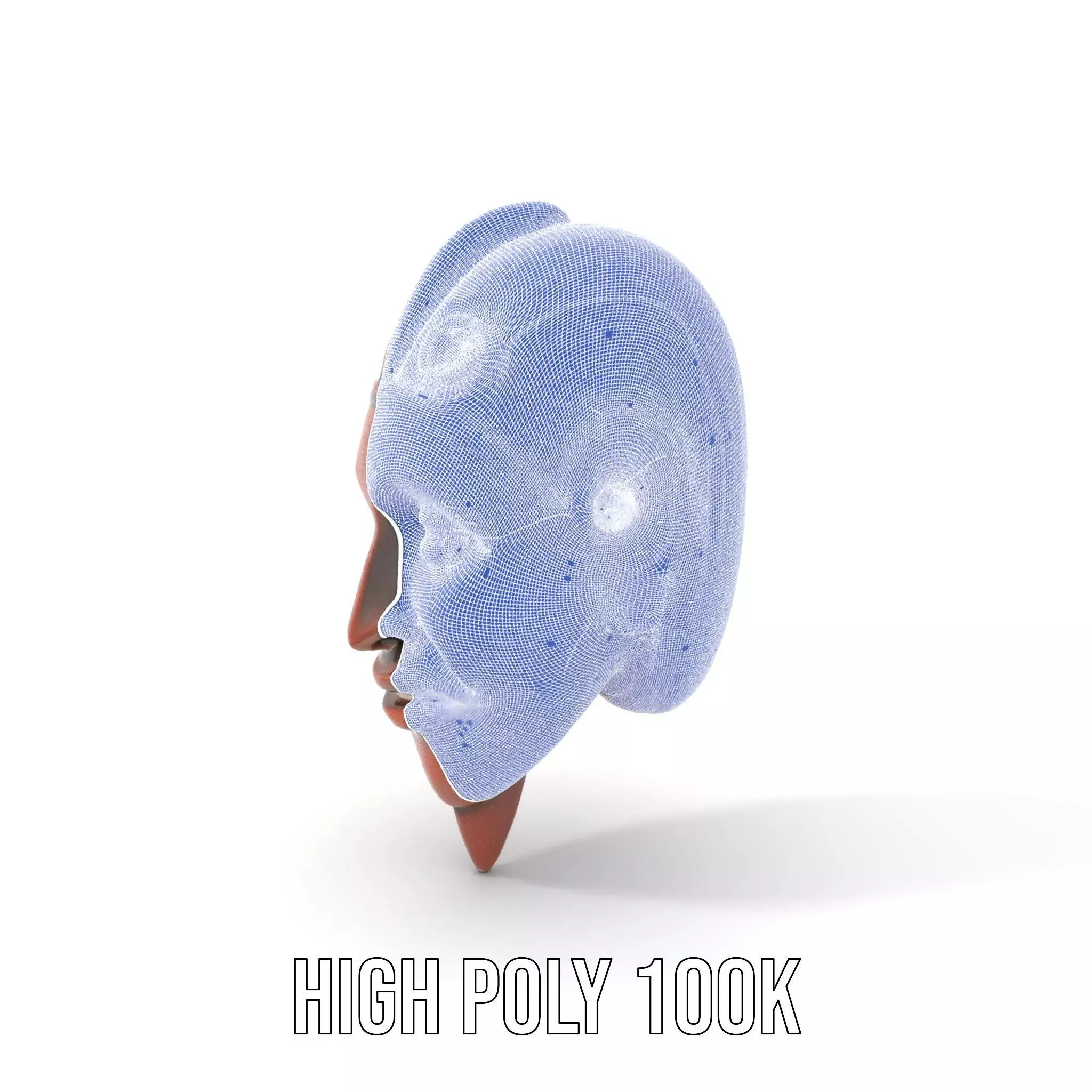 Elegant Tribal Mask model pack Low-poly 3D model_5