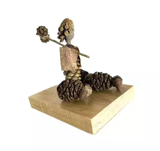 Handcrafted 3D Natural Figures  Wood Sculpture