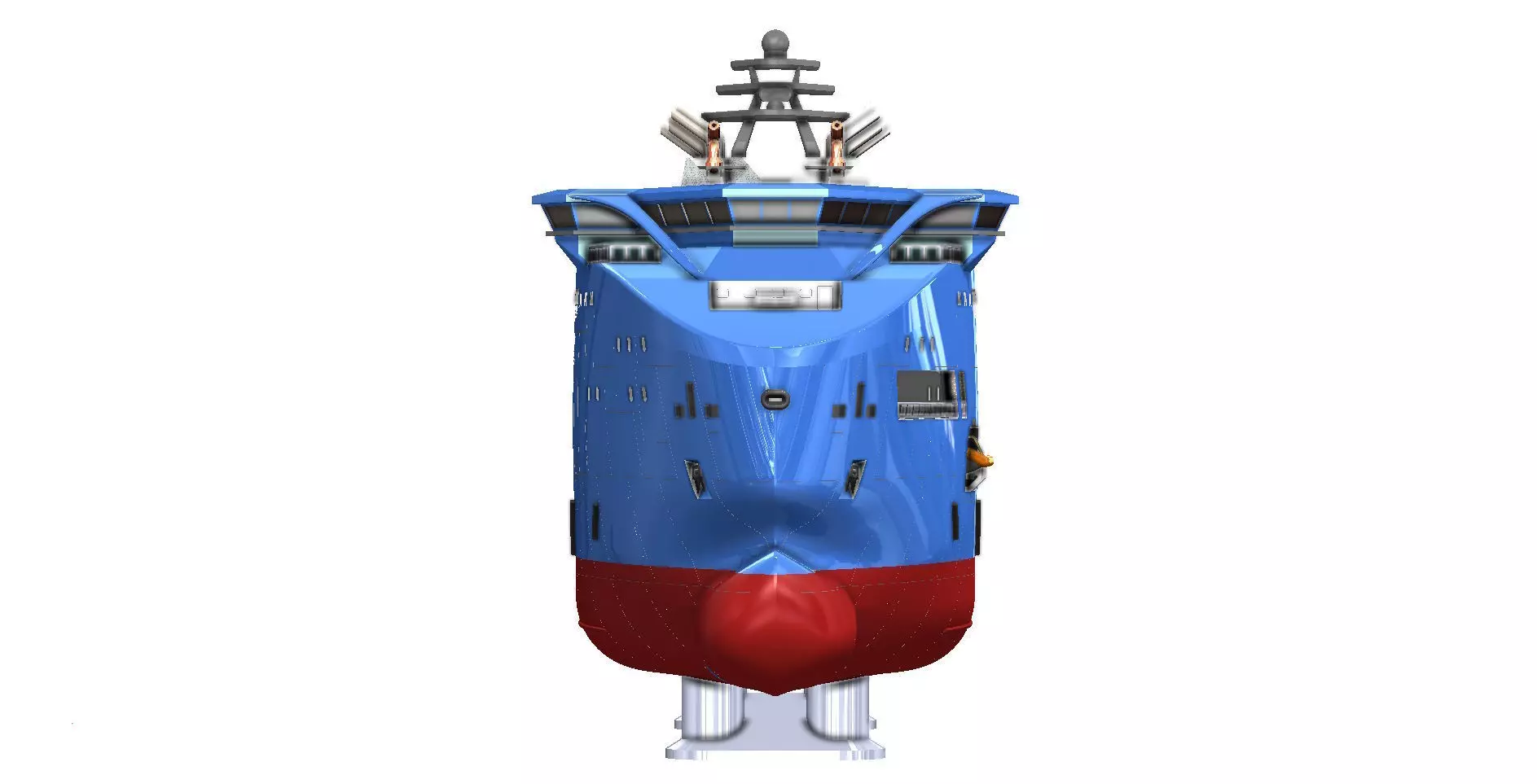 Bourbon and Horizon Arctic Ocean Going Tugs 1m model 3D print model_8