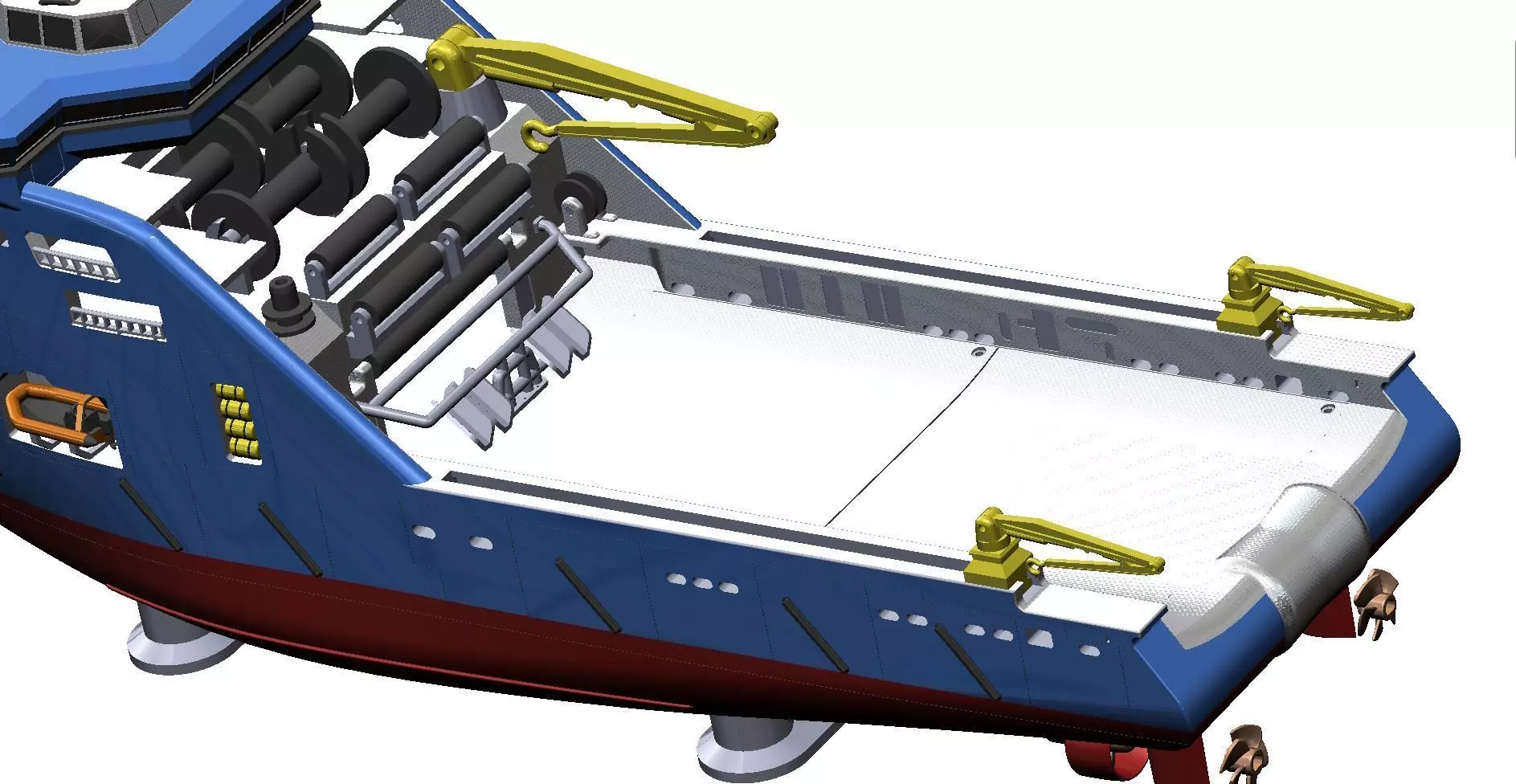 Bourbon and Horizon Arctic Ocean Going Tugs 1m model 3D print model_33