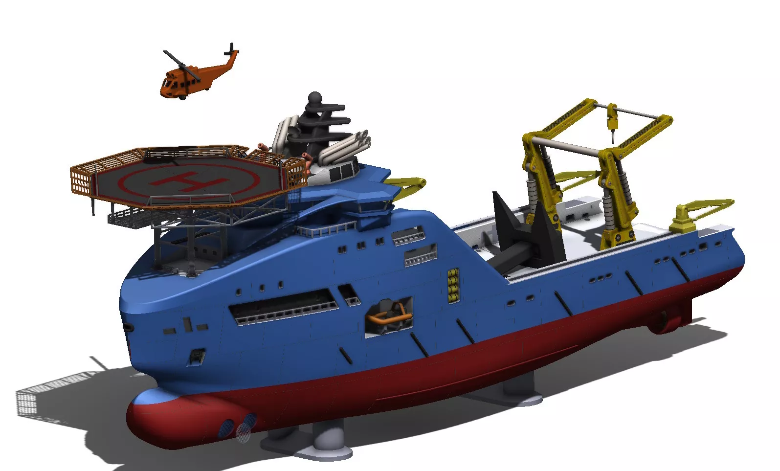 Arctic Class Ocean Going Tug with Helipad RC READY 3D print model